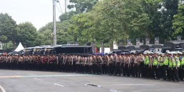 Ribuan Personel Gabungan Amankan Pertandingan Chelsea Vs AC Milan di GBK