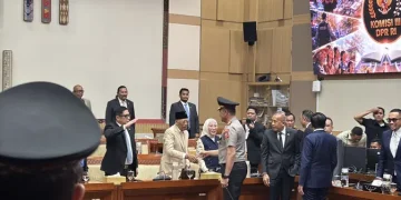 Suyudi Jalani Uji Kelayakan Calon Kapolri Didampingi Dasco di DPR